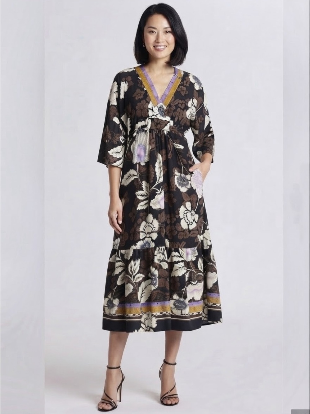 Sofia Jeans by Sofia Vergara Kimono Sleeve Dress